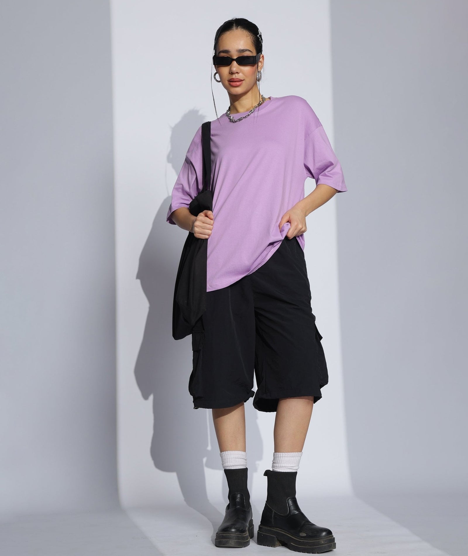 Womens Super Oversized Tshirt | Lavender