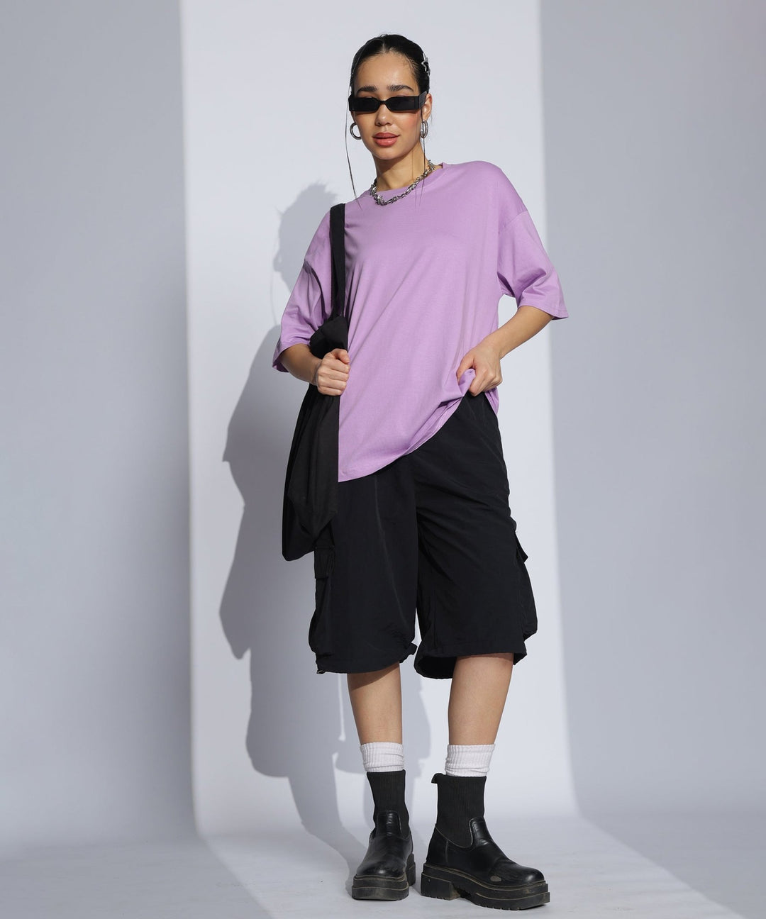 Womens Super Oversized Tshirt | Lavender
