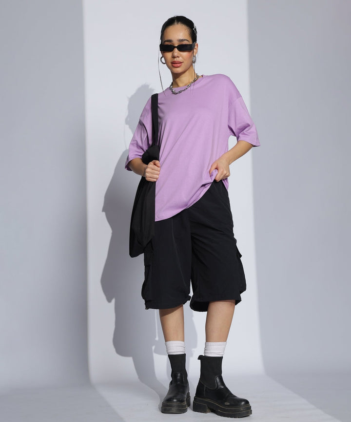 Womens Super Oversized Tshirt | Lavender