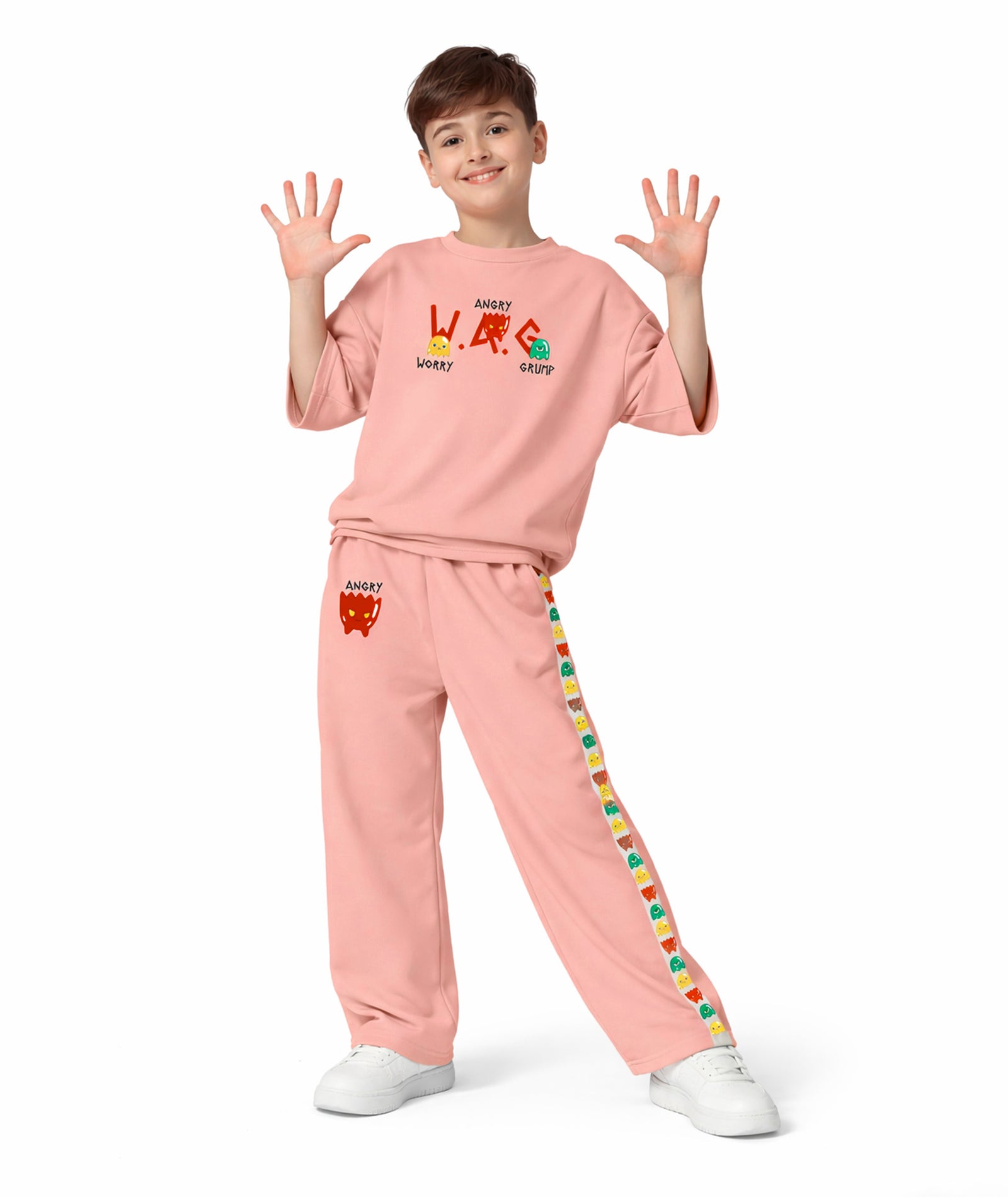 Boys Trendy Printed  Co-Ord Set | Regular Fit