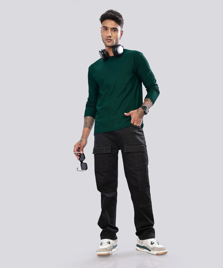 Men’s Regular Fit Polyblend Long Sleeve T-Shirt