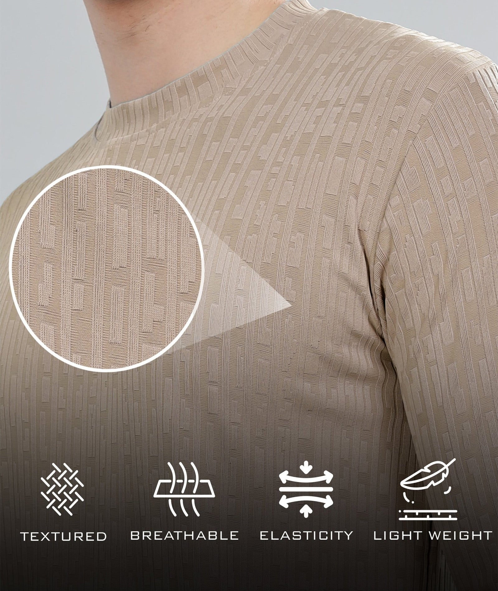 Men's Full Sleeve Polycotton T-Shirt