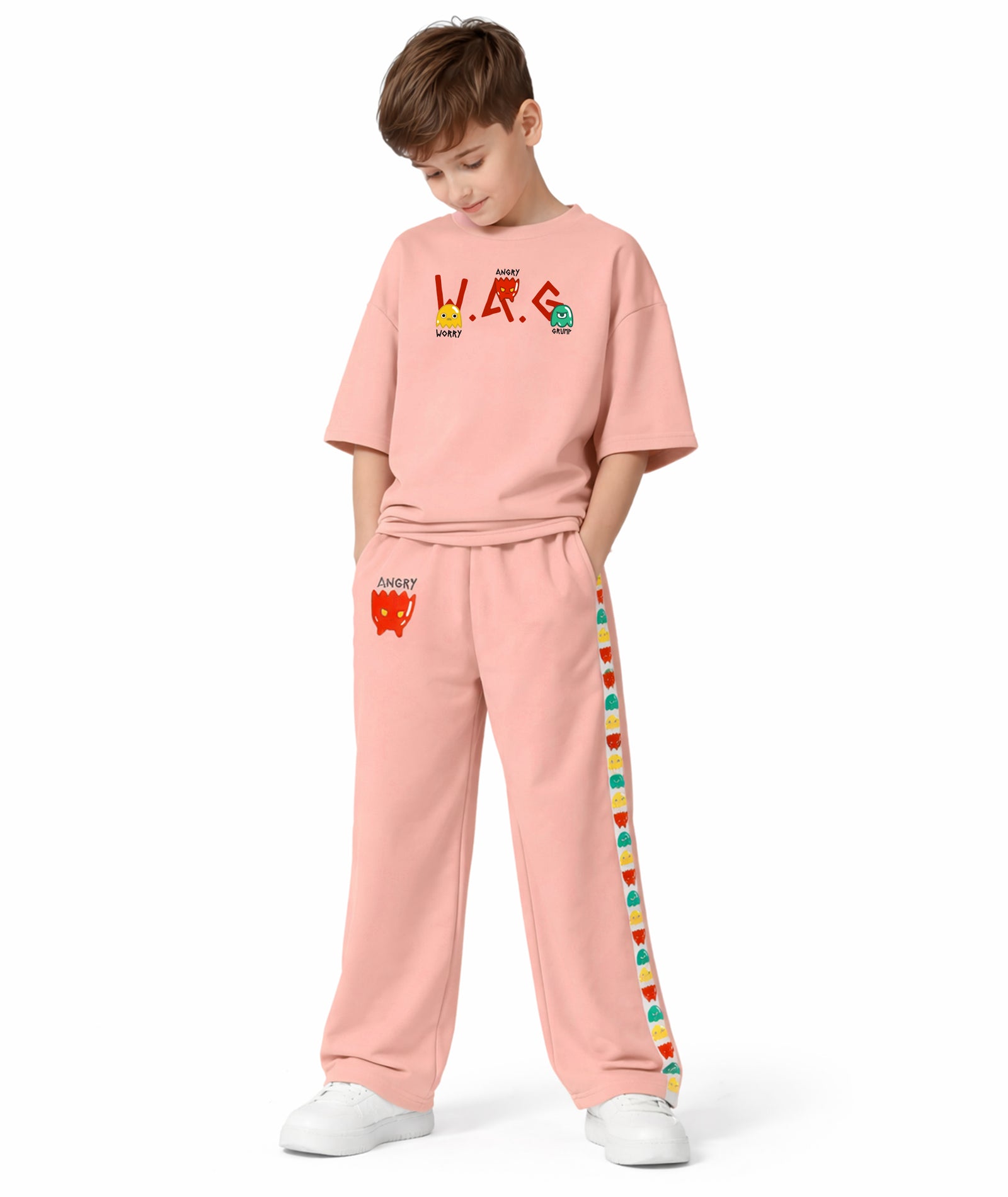 Boys Trendy Printed  Co-Ord Set | Regular Fit