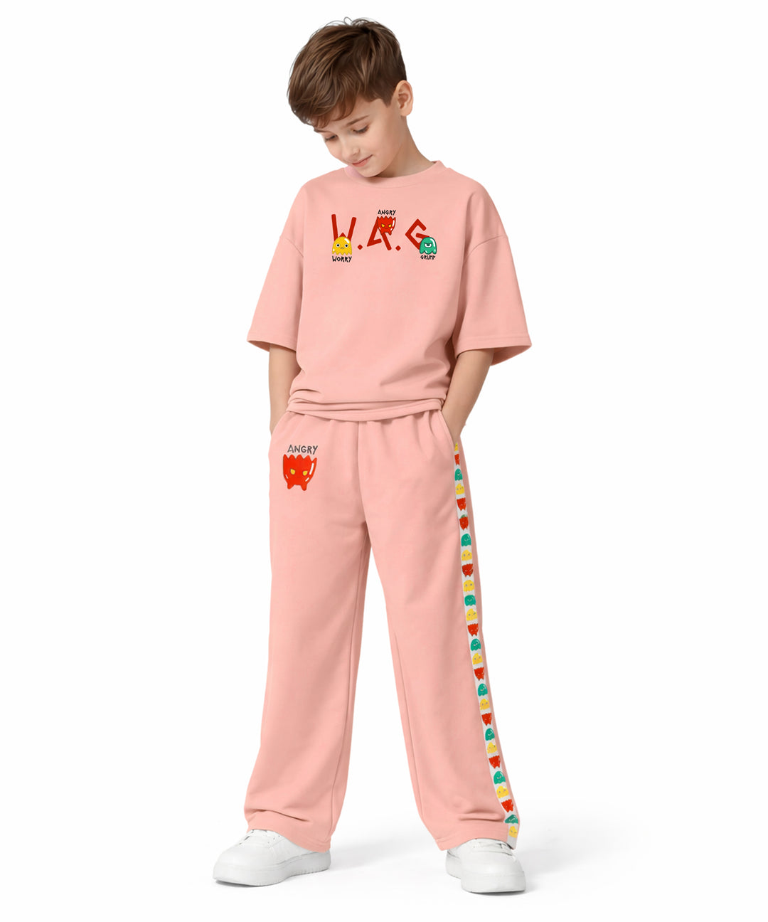 Boys Trendy Printed  Co-Ord Set | Regular Fit