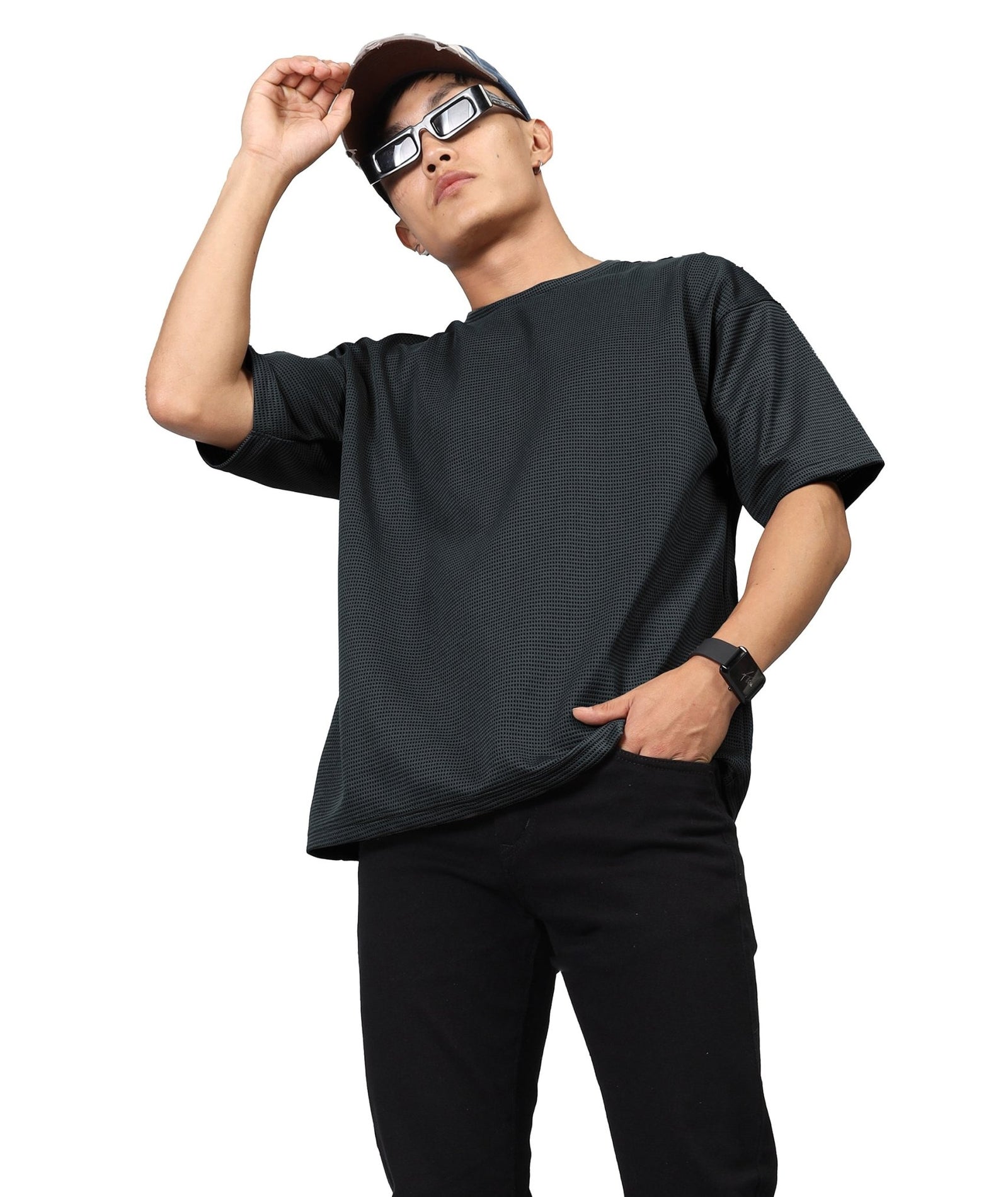 Men's Oversized Dark Grey T-Shirt
