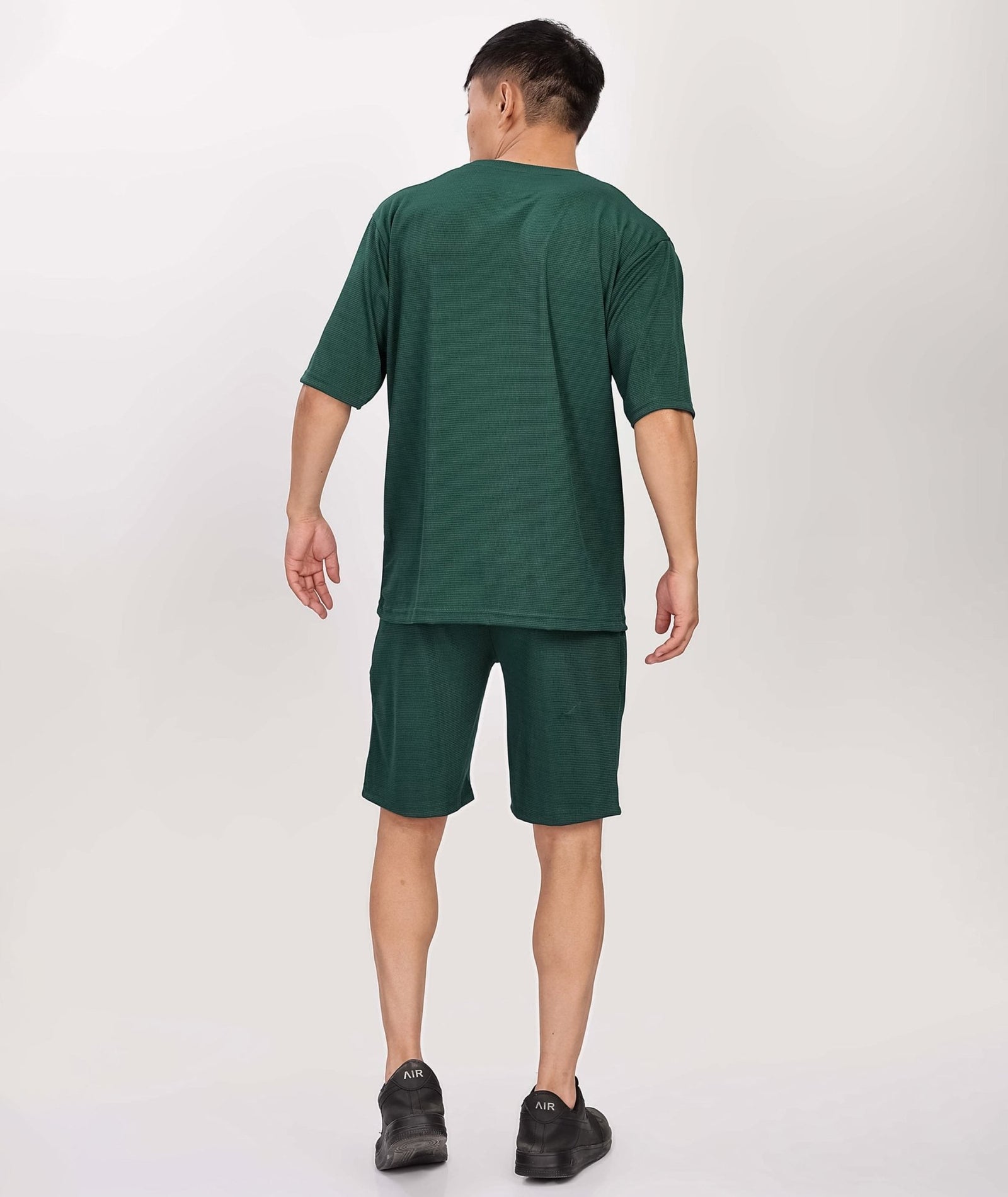 Men's Tshirt & Shorts Set - Green