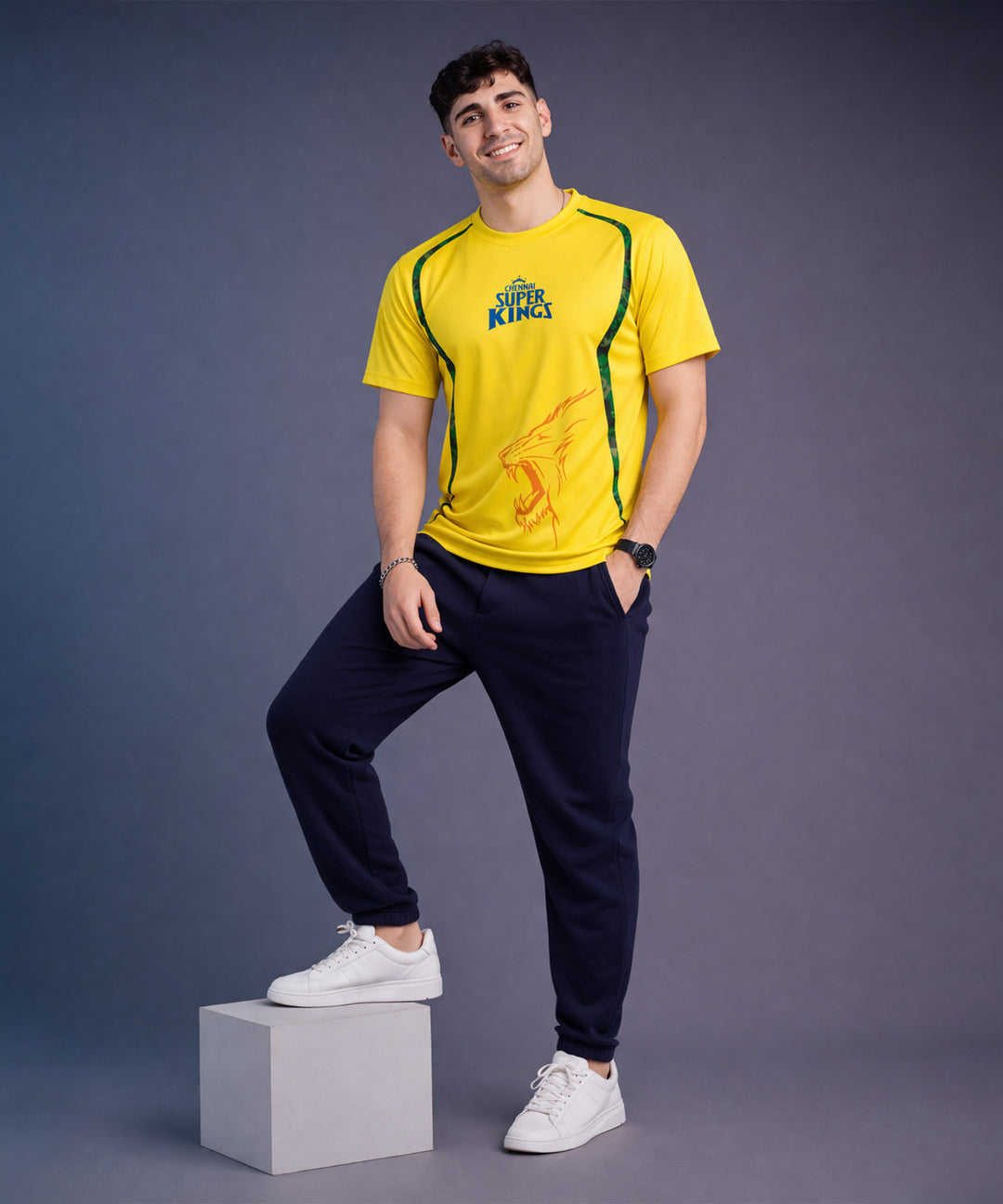 Mens IPL Cricket Jersey T-Shirt | CSK