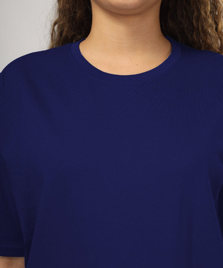 Womens Oversized Dark Blue Tshirt