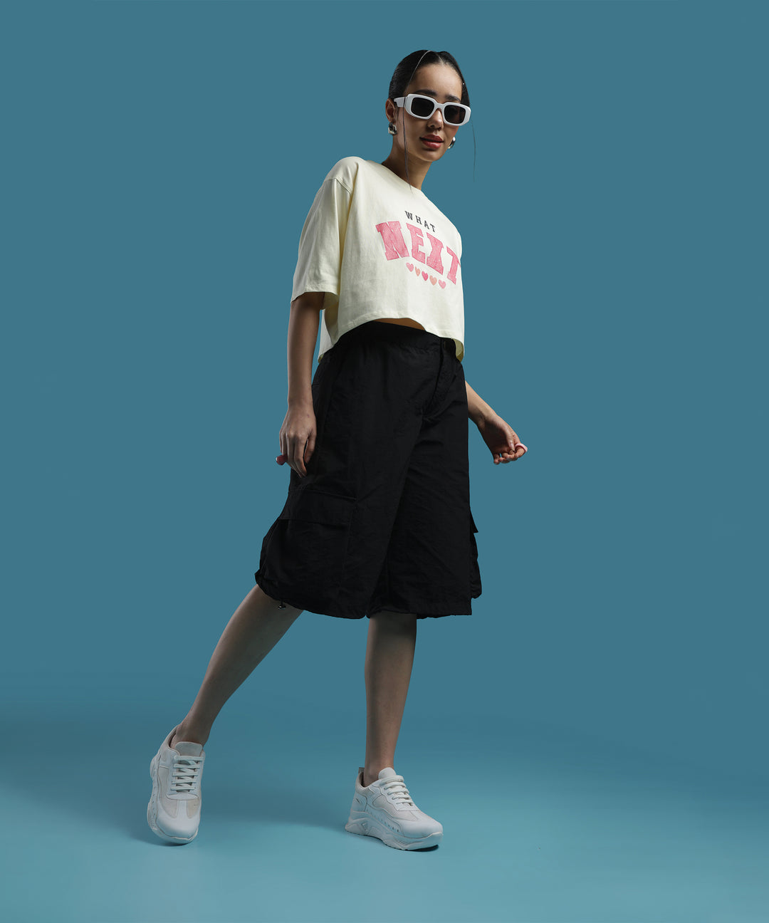 Womens Printed Crop Top