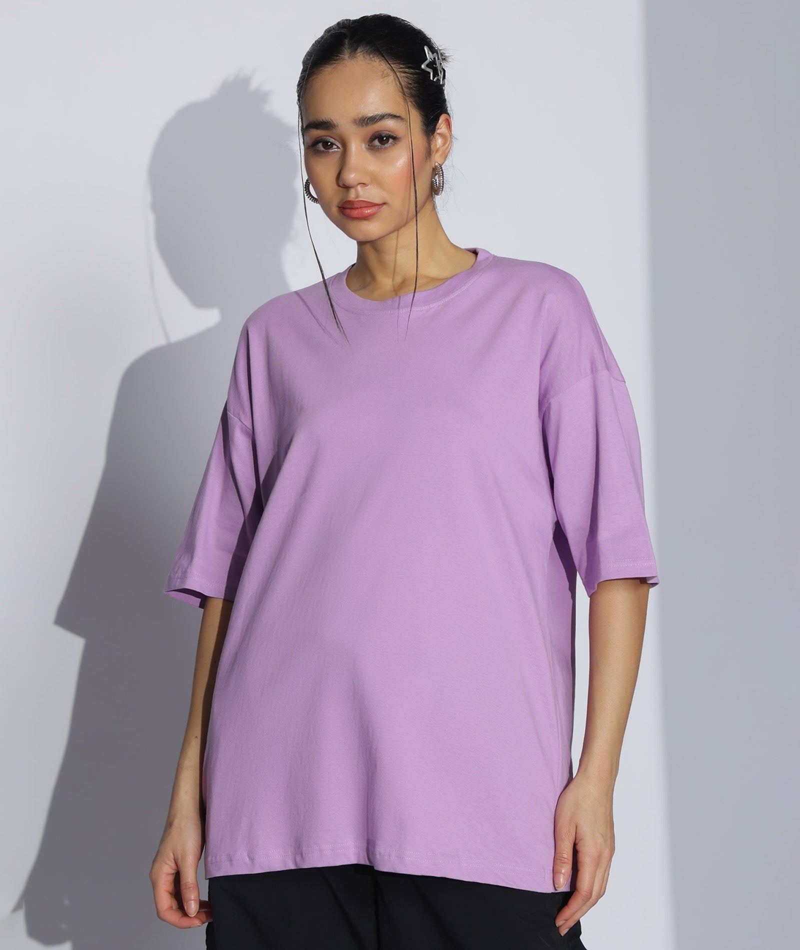 Womens Super Oversized Tshirt | Lavender