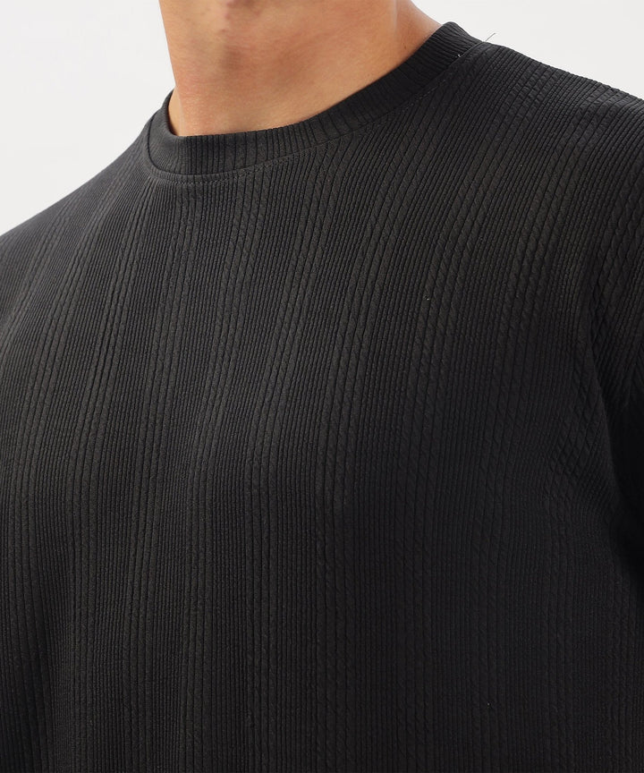 Men's Solid Full Sleeve Regular Fit T-Shirt