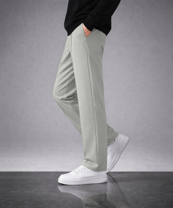 Mens Relaxed Fit Track Pants with Pockets | Gray