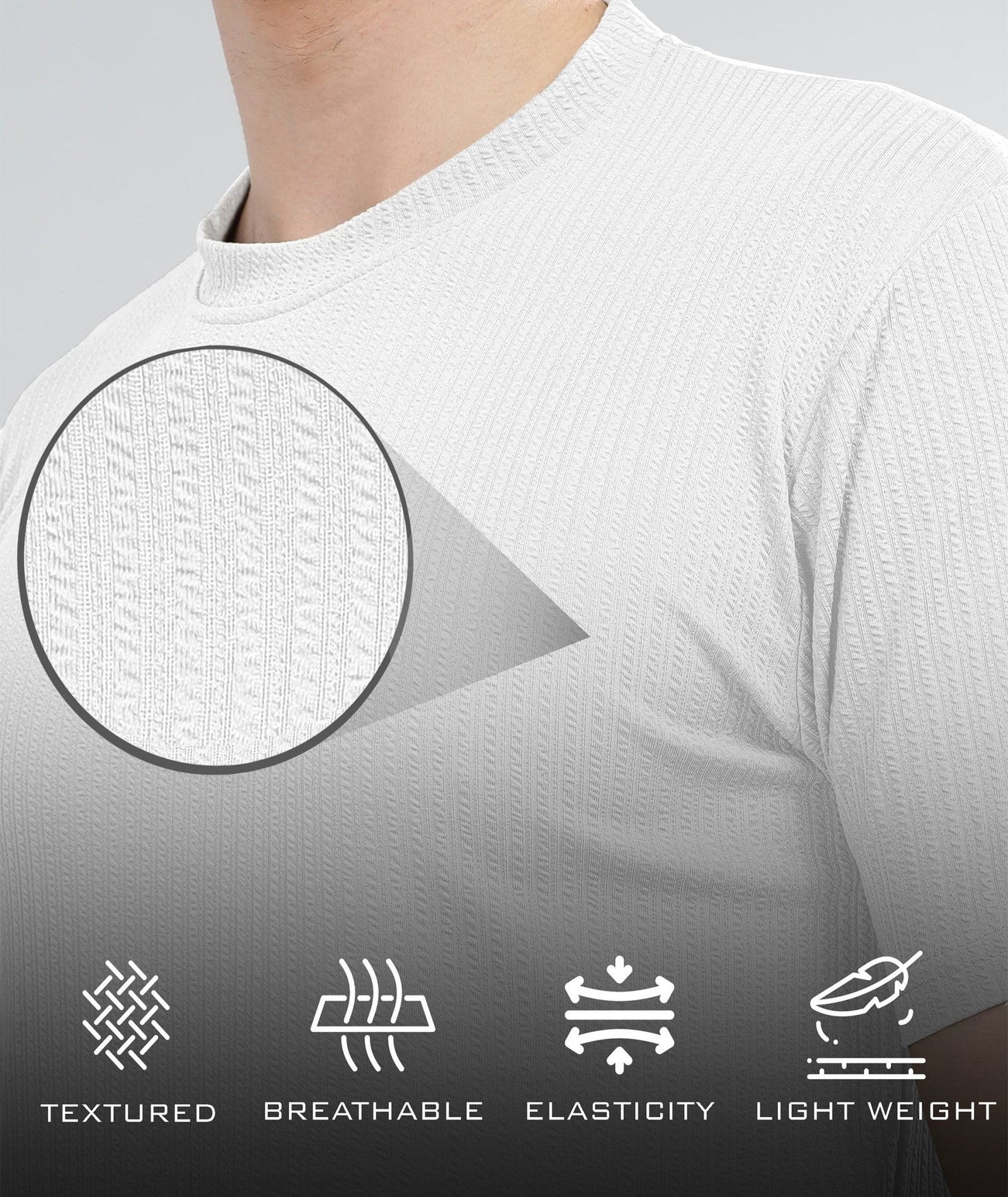 Men's Poly cotton Half Sleeve Solid T-Shirt