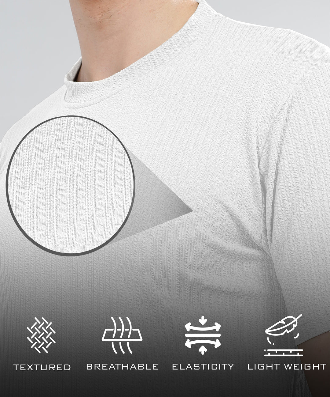 Men's Poly cotton Half Sleeve Solid T-Shirt