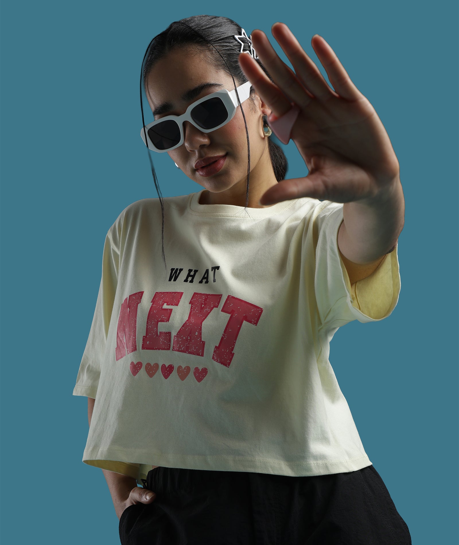 Womens Printed Crop Top