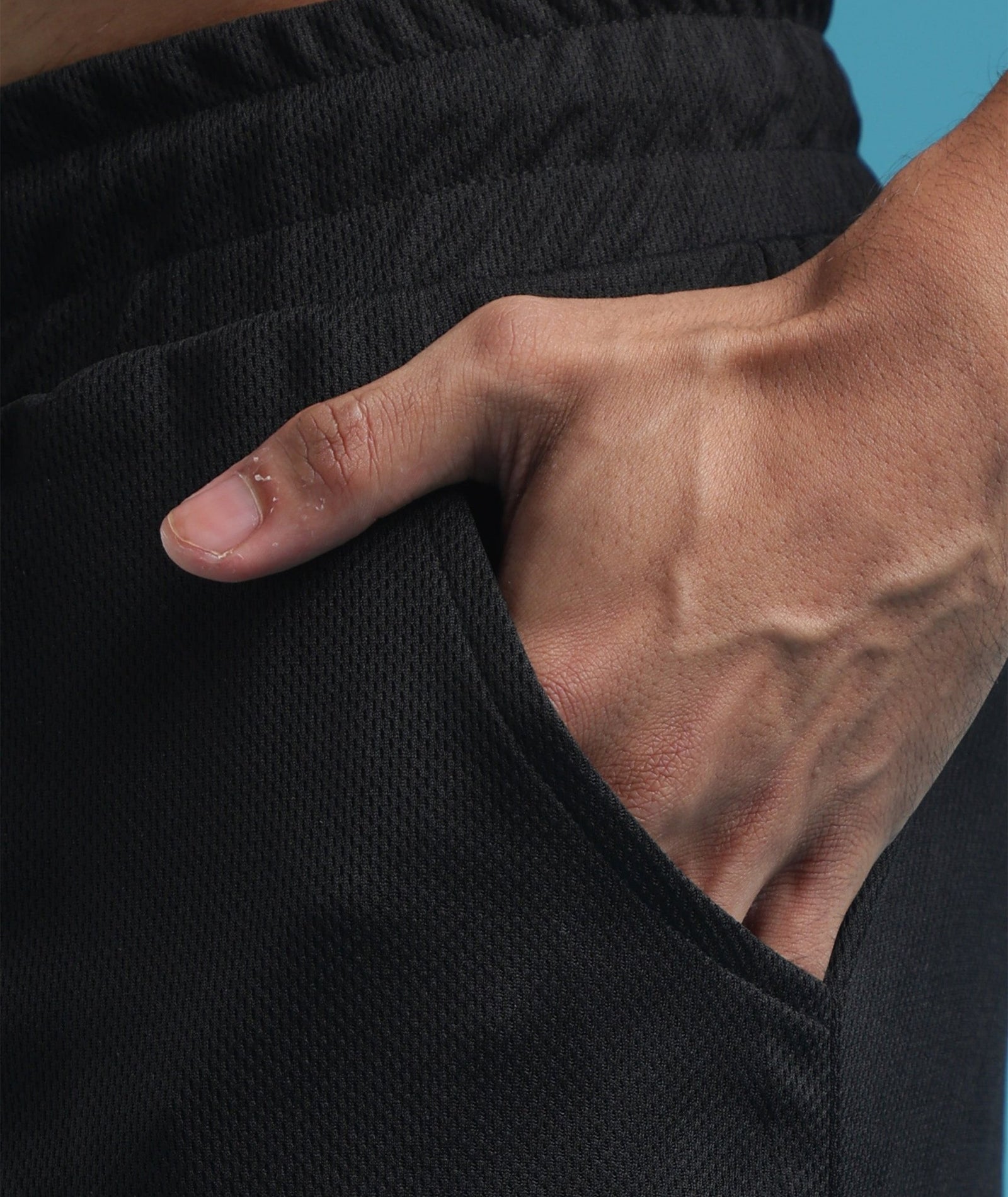 Mens Athletic Shorts with Pockets | Black