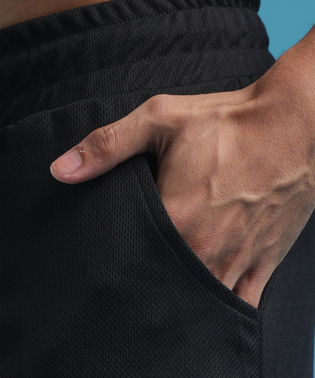 Mens Athletic Shorts with Pockets | Black