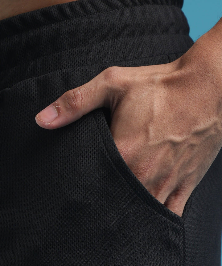 Mens Athletic Shorts with Pockets | Black