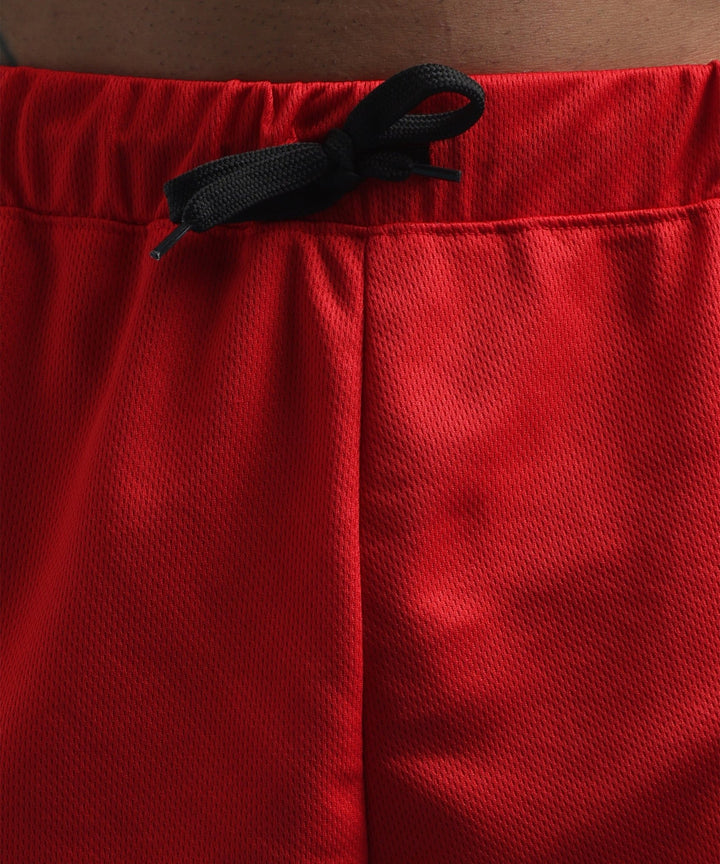 Mens Athletic Lightweight Shorts with Pockets | Red