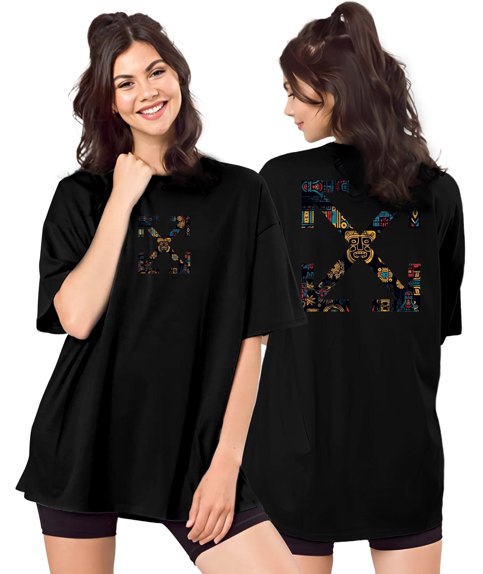 Black Womens Oversized Tshirt