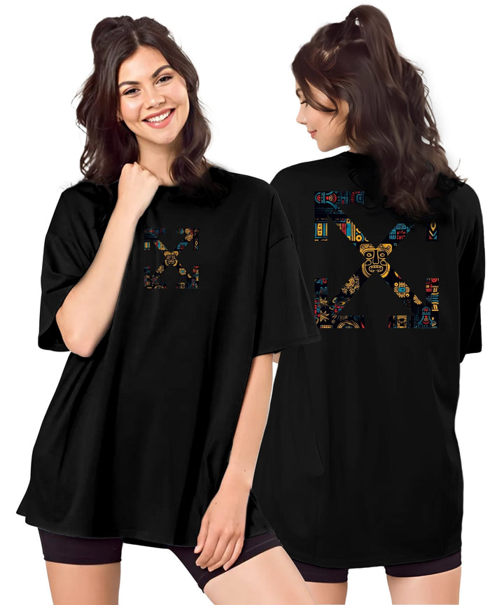 Black Womens Oversized Tshirt