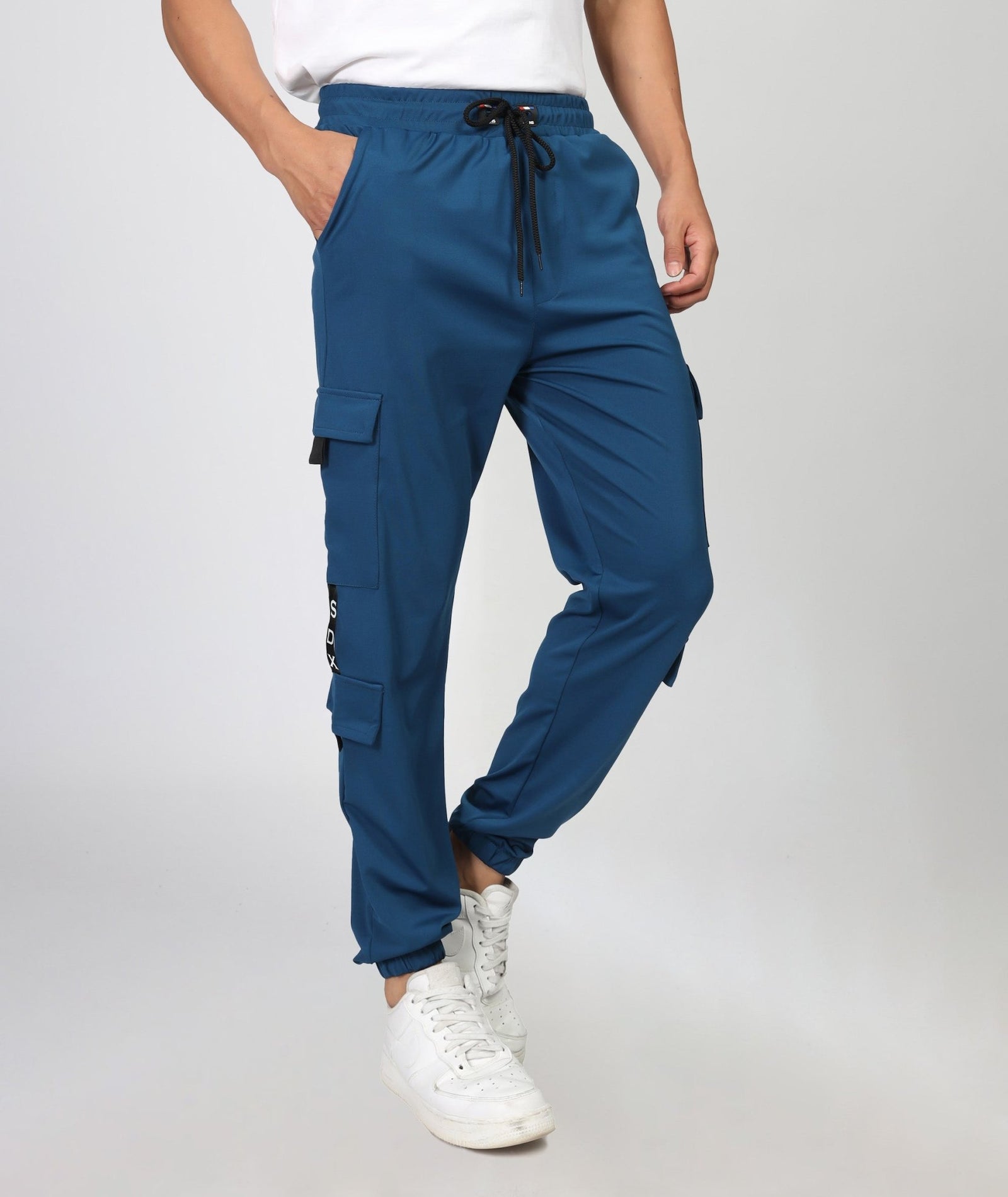 Mens Regular Fit Cargo Trackpants
