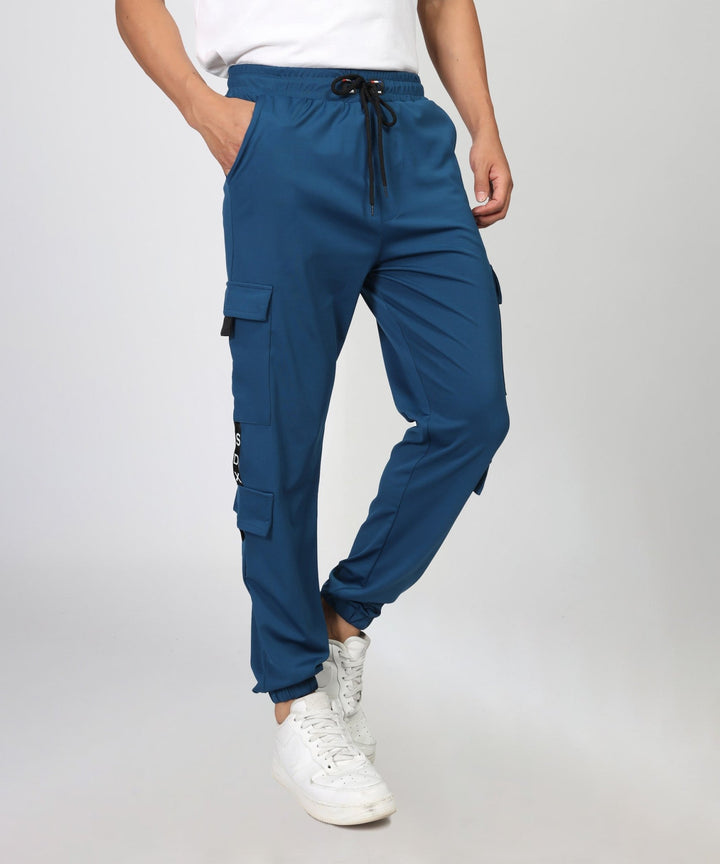 Mens Regular Fit Cargo Trackpants