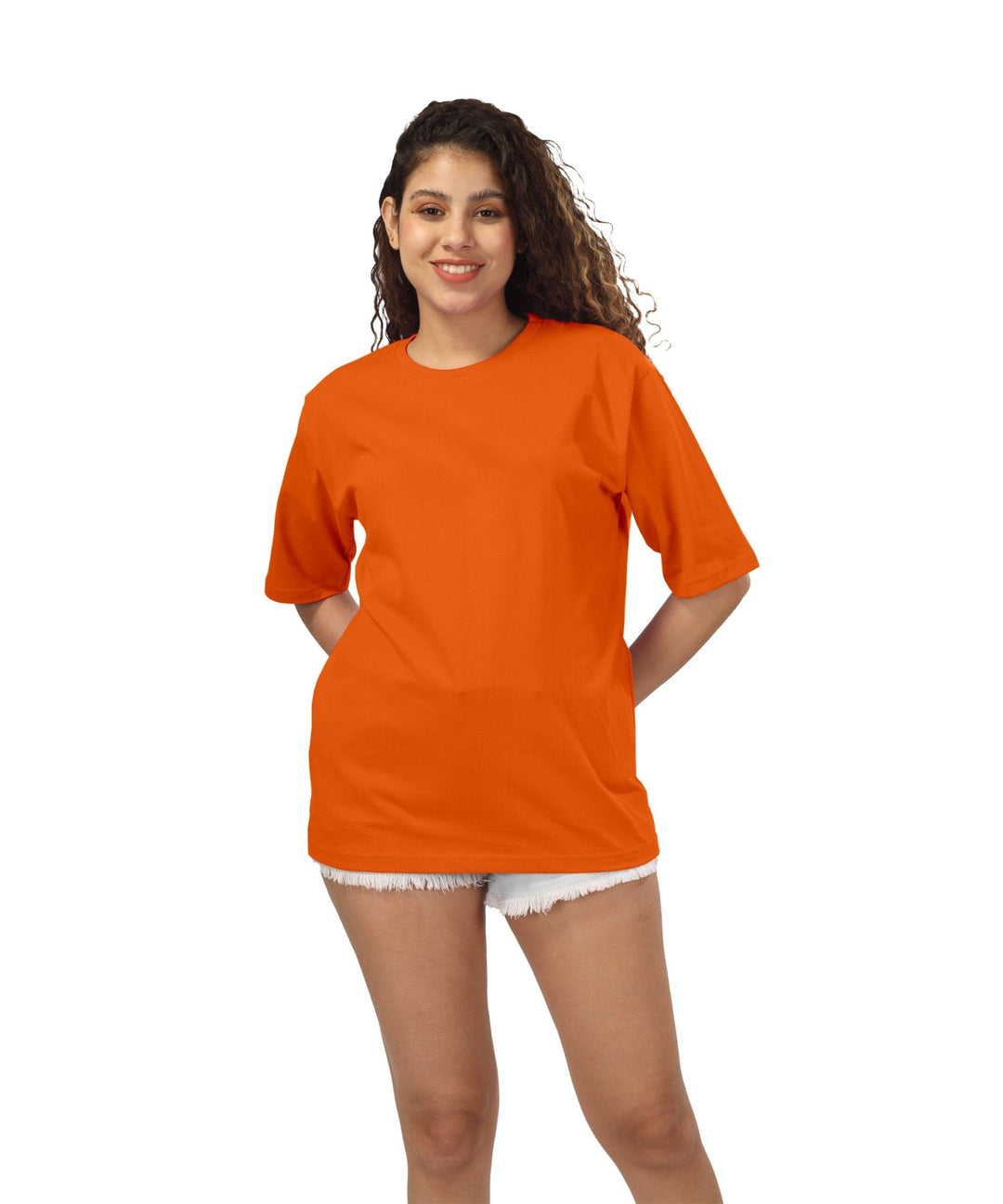 Womens Oversized Light Orange Tshirt