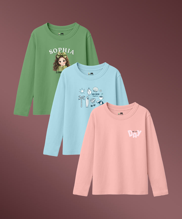 GIRLS FULL SLEEVE TSHIRT