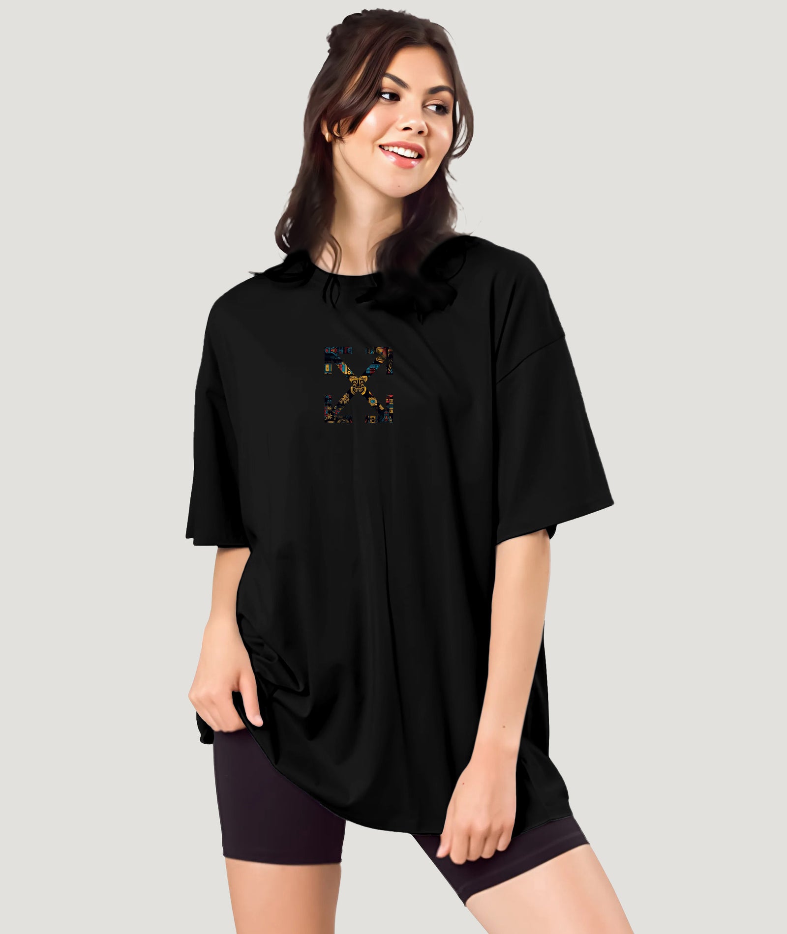 Black Womens Oversized Tshirt