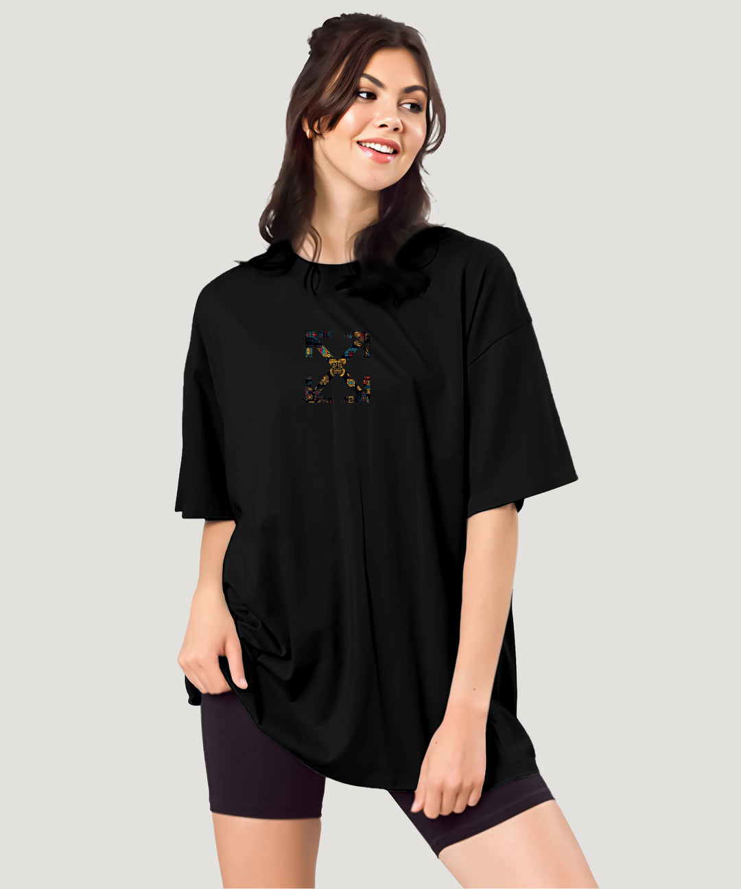 Black Womens Oversized Tshirt