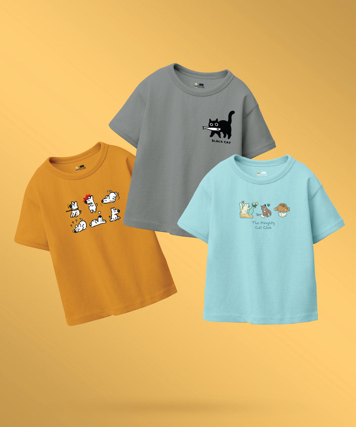 GIRLS TSHIRT (PACK OF 3)