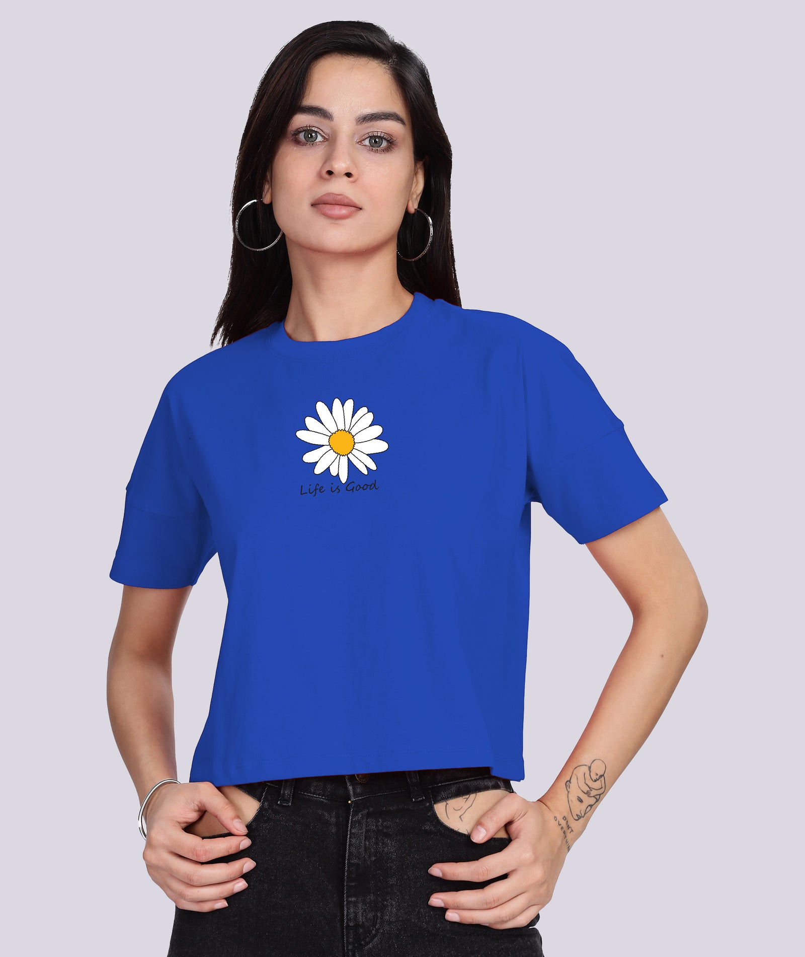 Womens Printed Half Sleeve T-shirt