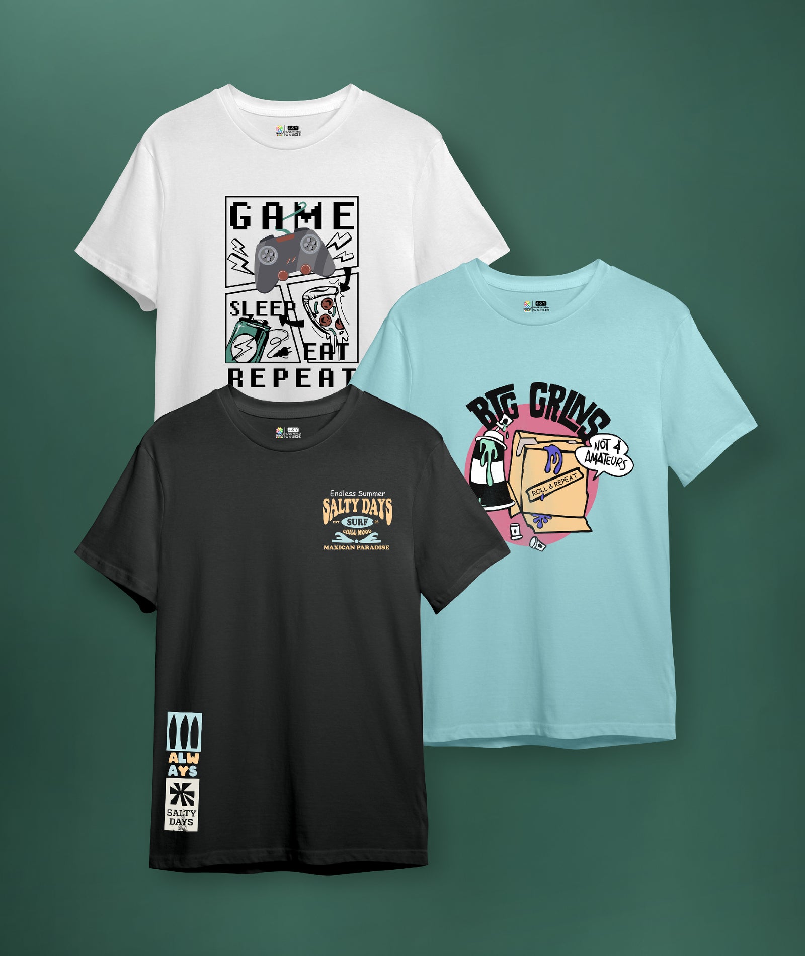 BOYS TSHIRT (PACK OF 3)