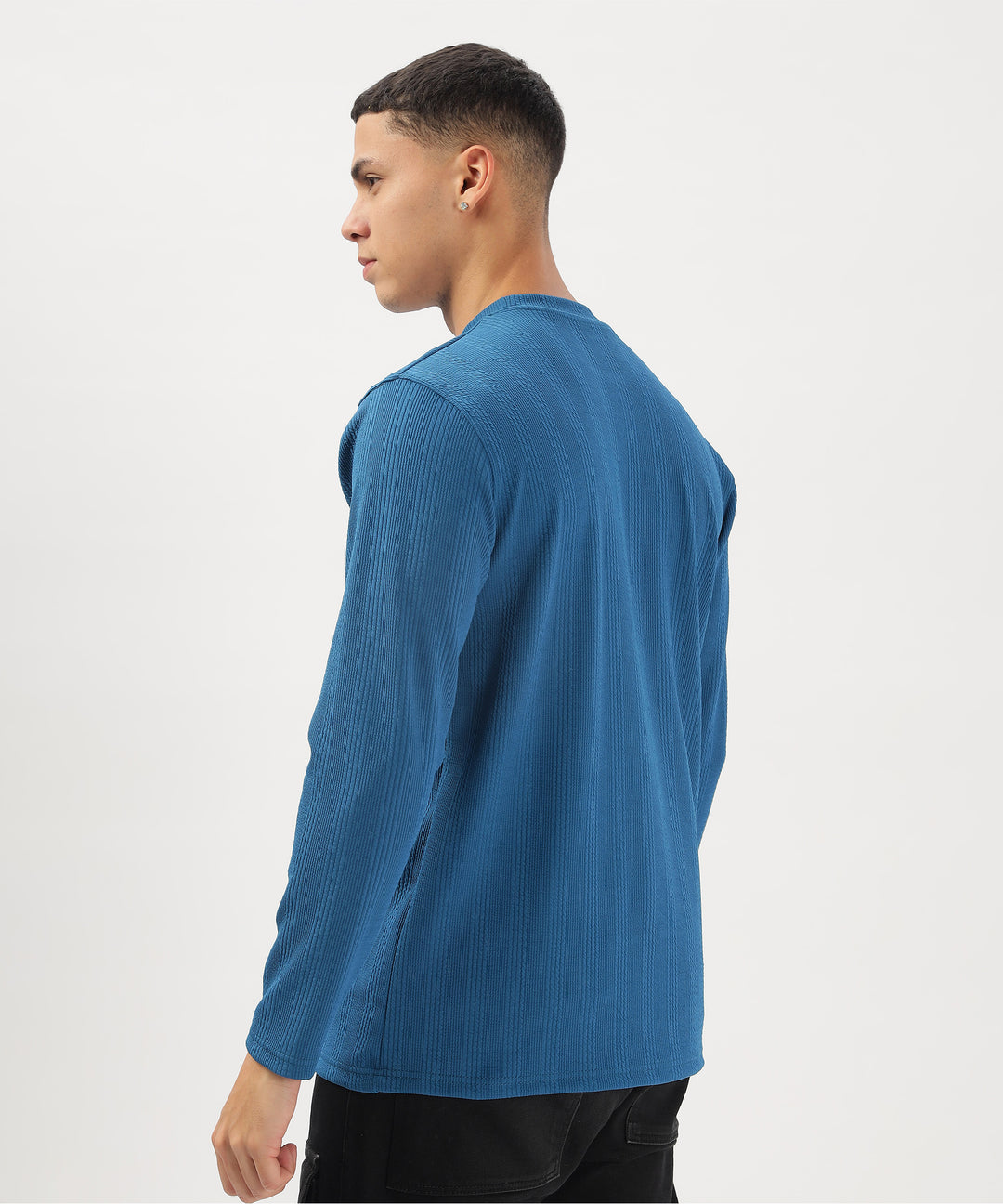 Men's Solid Full Sleeve Regular Fit T-Shirt