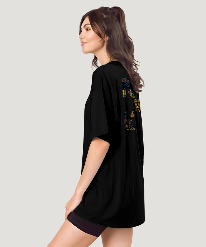 Black Womens Oversized Tshirt