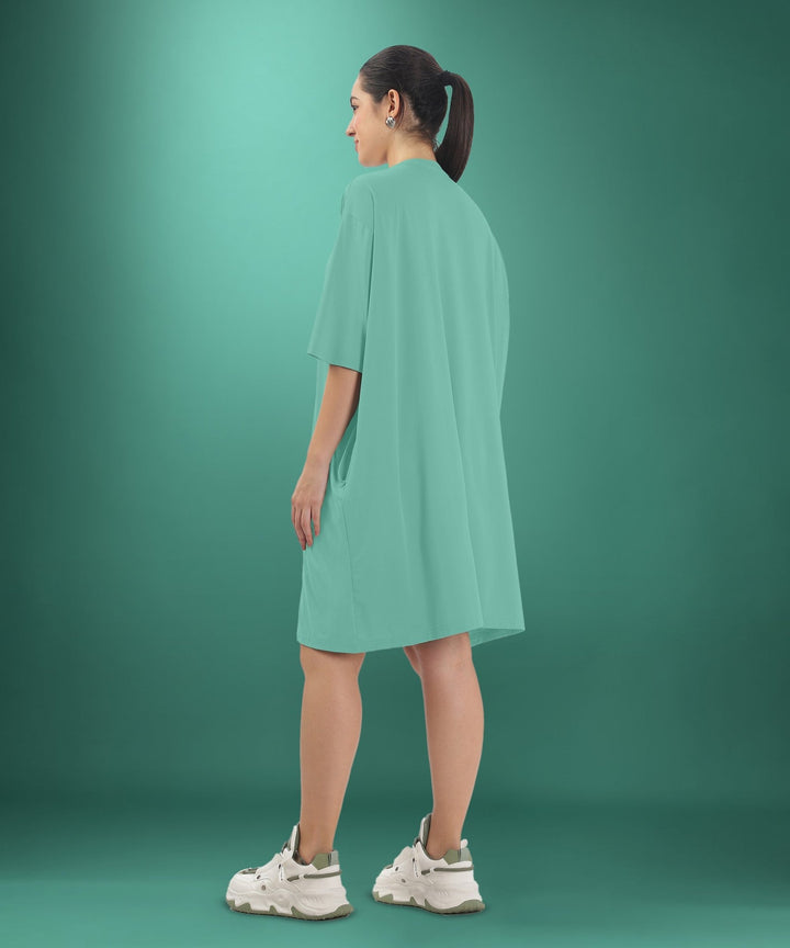 Womens Oversized Drop Shoulder T-Shirt with Side Pockets