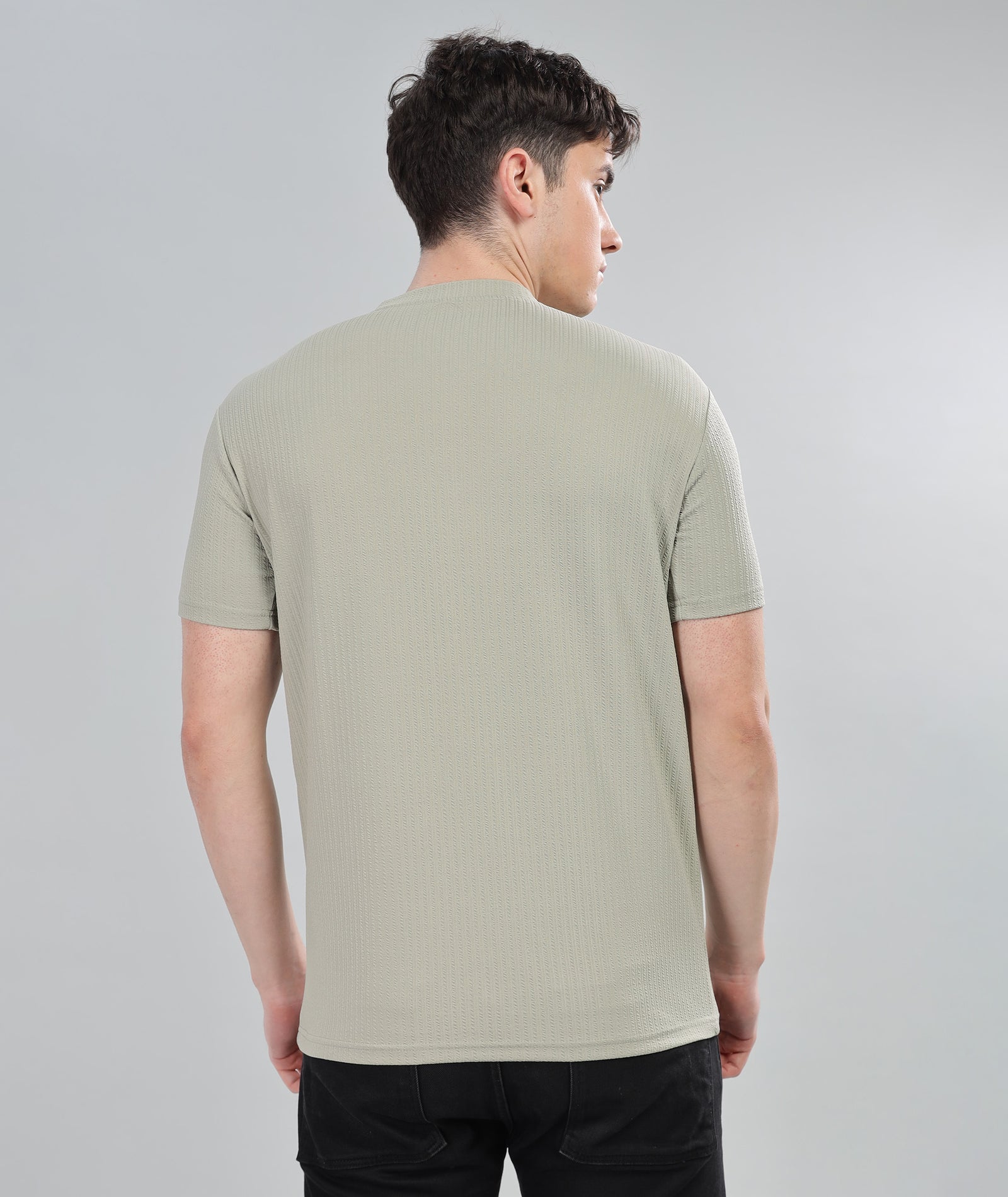 Men's Poly cotton Half Sleeve Solid T-Shirt
