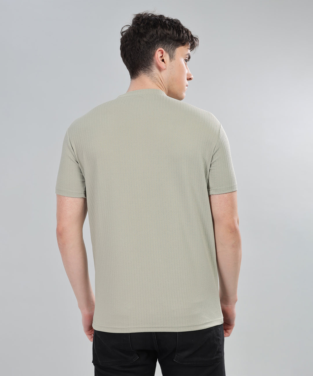 Men's Poly cotton Half Sleeve Solid T-Shirt