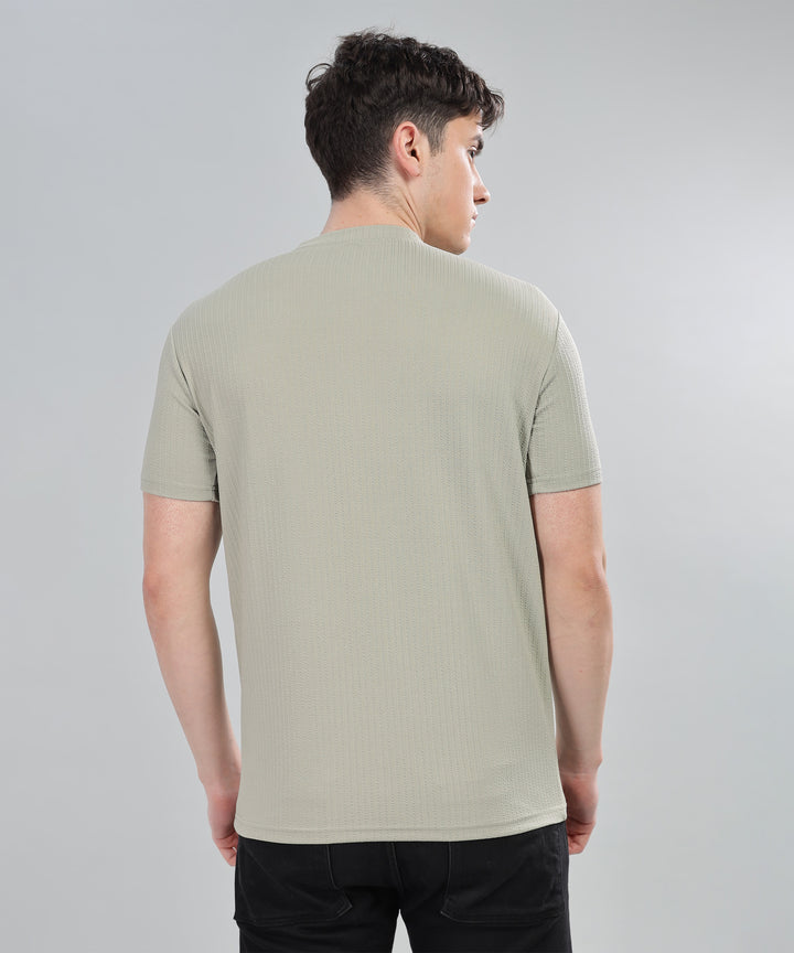 Men's Poly cotton Half Sleeve Solid T-Shirt