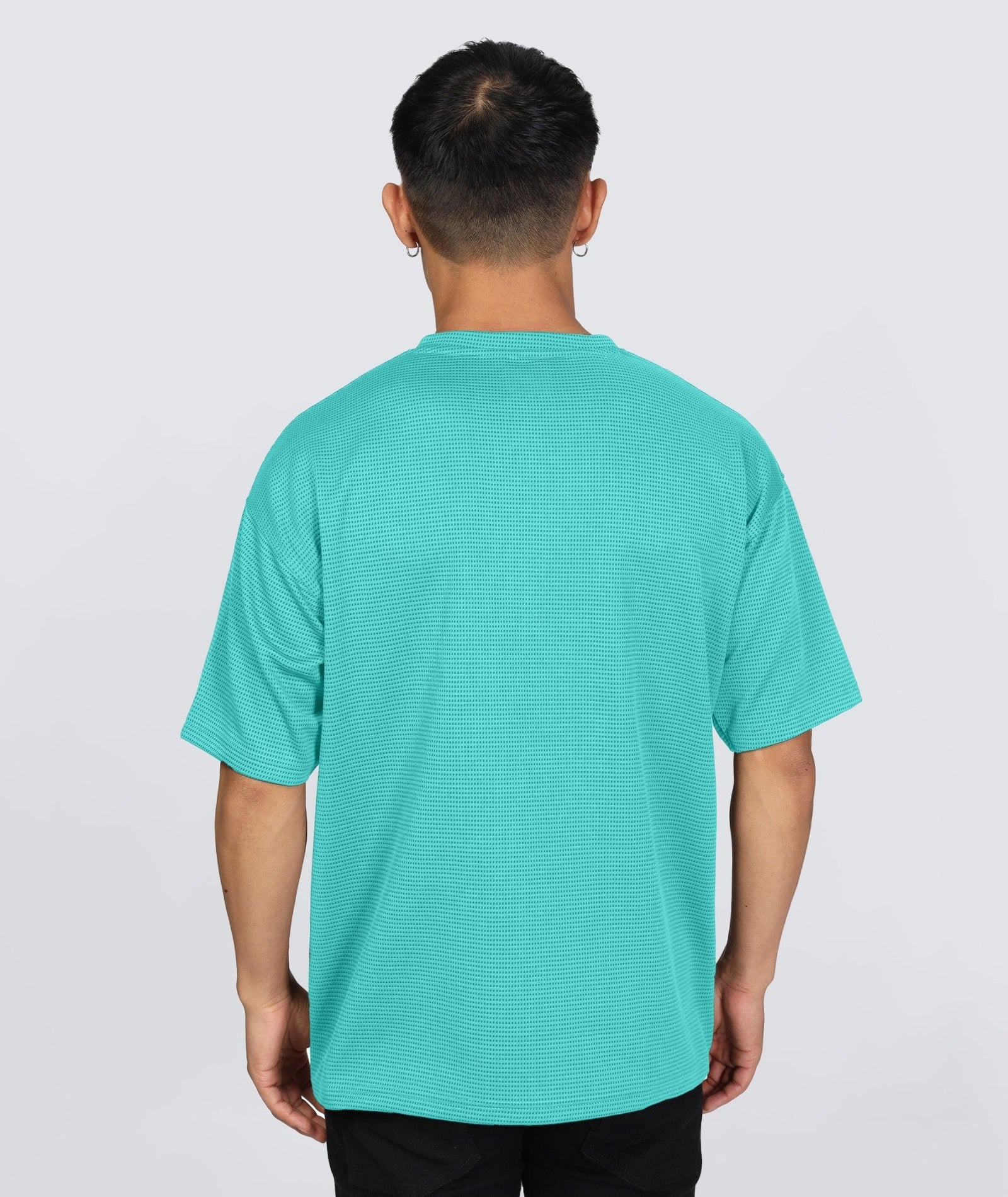Men's Oversized Dotted Drop Shoulder T-Shirt