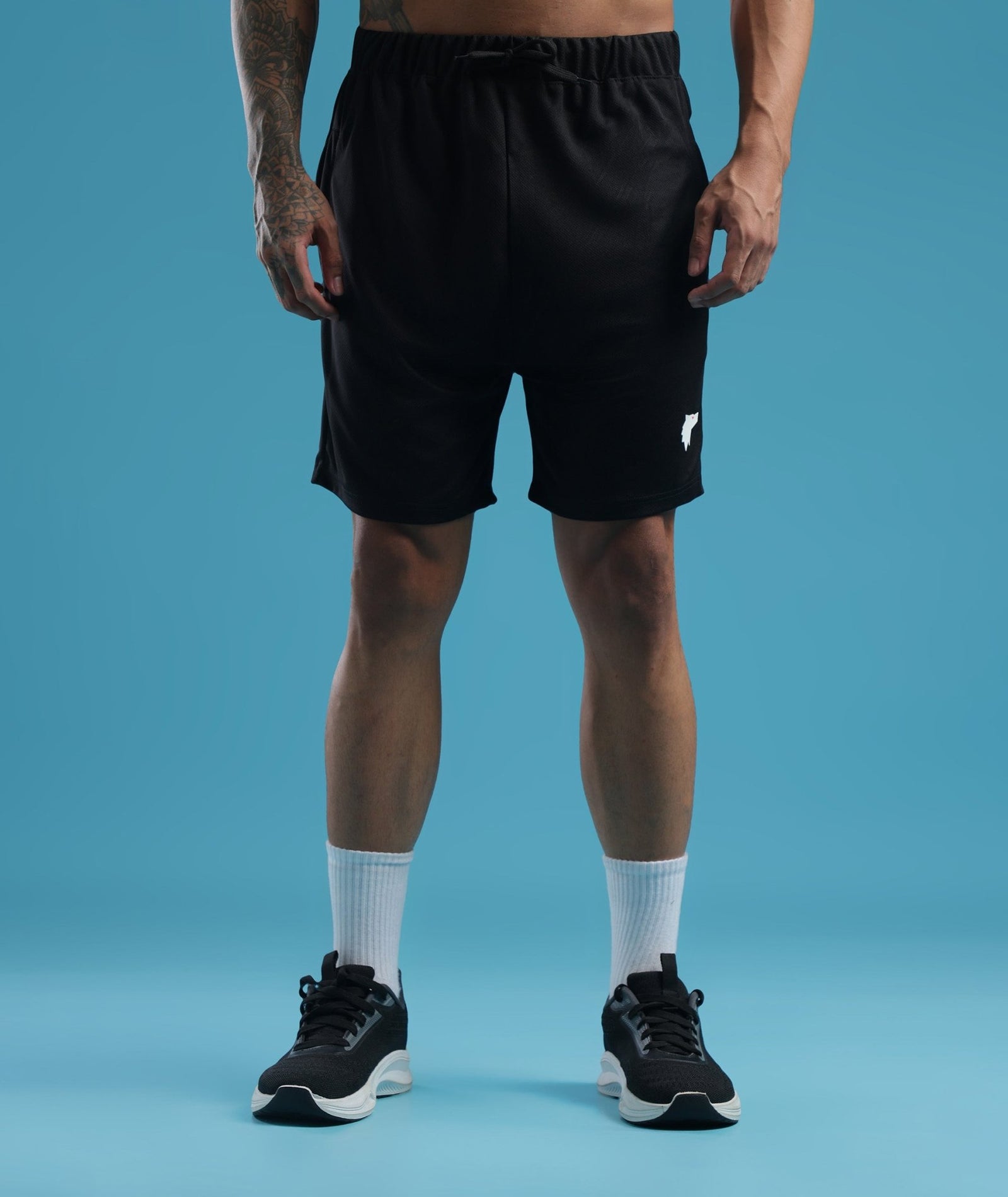 Mens Athletic Lightweight Shorts with Pockets | Black