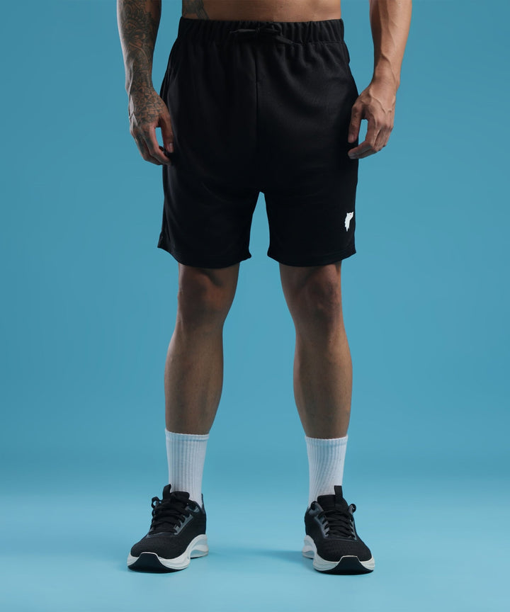 Mens Athletic Lightweight Shorts with Pockets | Black