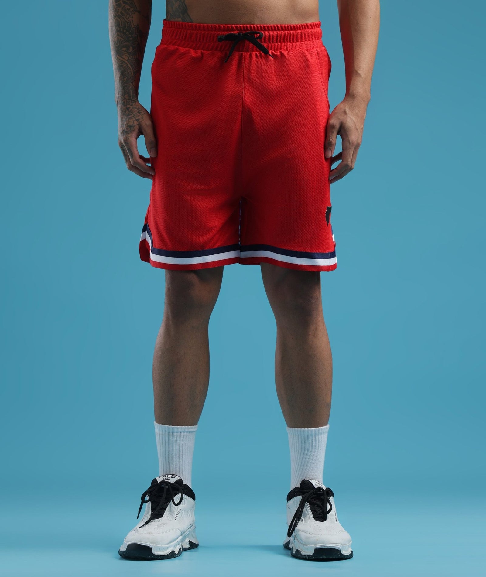 Mens Athletic Shorts with Pockets | Red