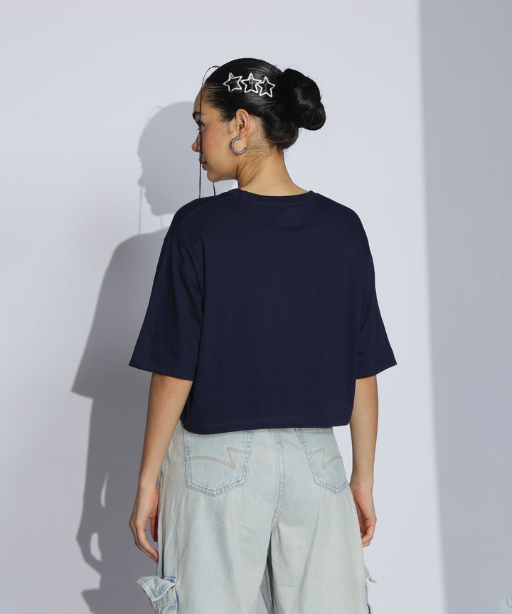 Womens Printed Crop Top