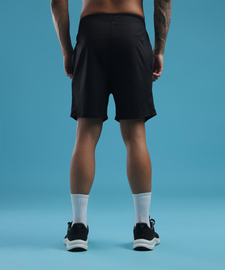 Mens Athletic Lightweight Shorts with Pockets | Black