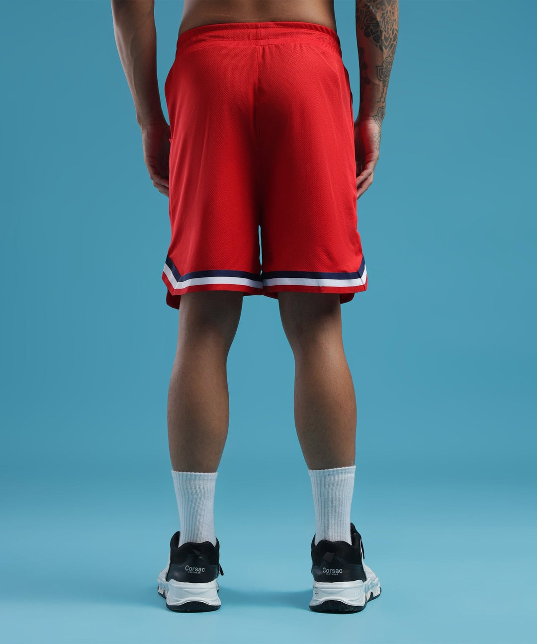 Mens Athletic Shorts with Pockets | Red
