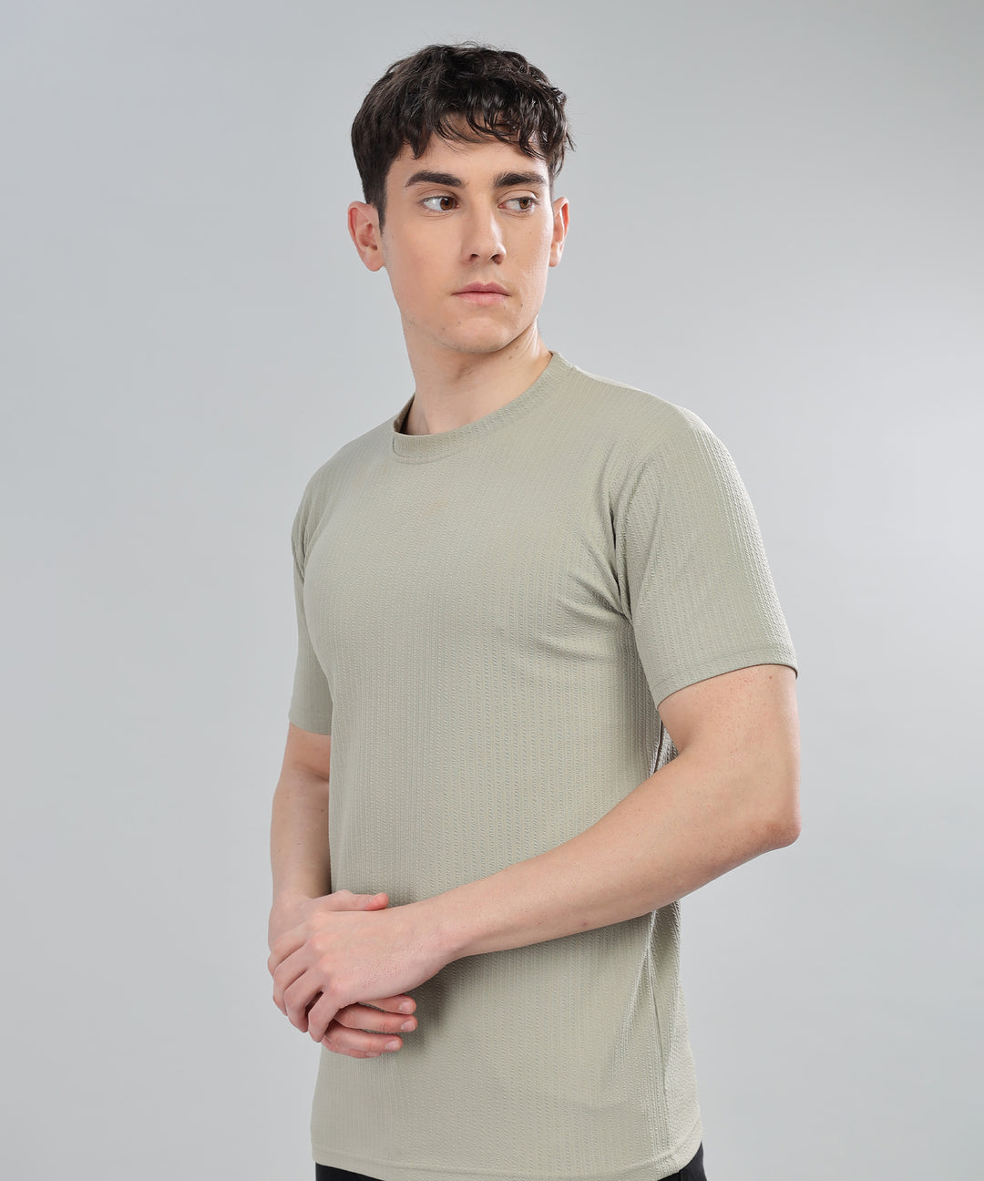 Men's Poly cotton Half Sleeve Solid T-Shirt