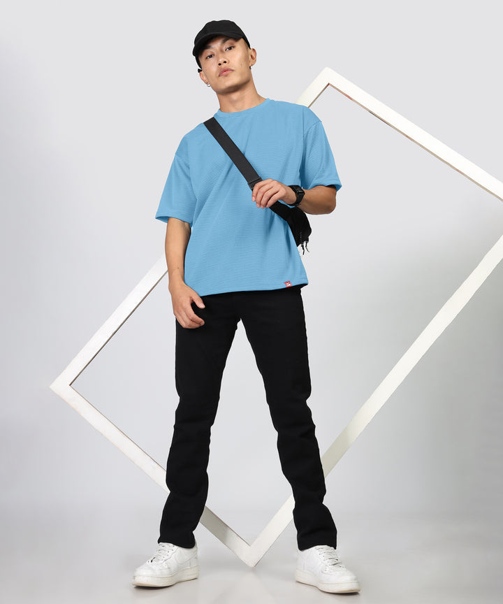 Men's Oversized Light Blue T-Shirt