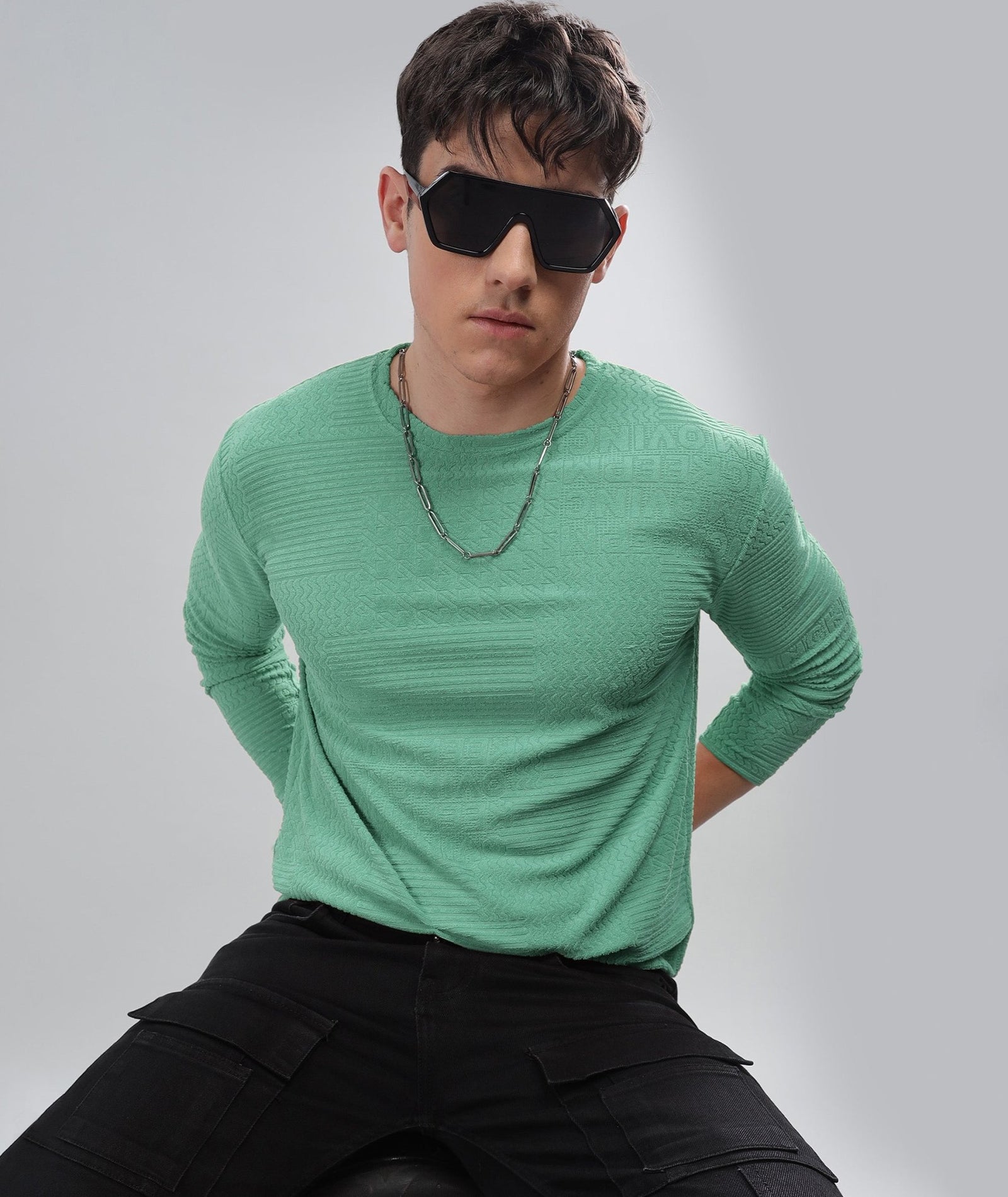 Men's Full Sleeve Polycotton T-Shirt